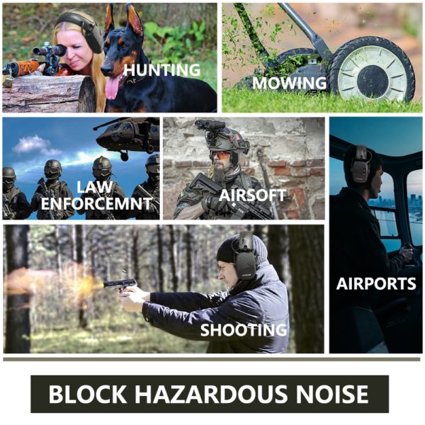 ZOHAN Electronic Shooting Ear Protection Sound Amplification Anti-noise Earmuffs Professional Hunting Ear Defender Outdoor Sport - Image 6