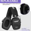 ZOHAN Noise Reduction Safety EarMuffs NRR 26dB Shooters Hearing Protection Earmuffs Adjustable Shooting Ear Protection Protector - Image 3