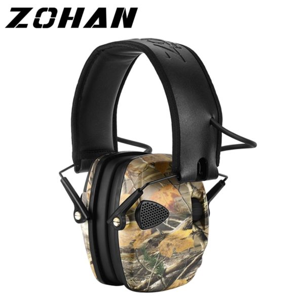 ZOHAN Tactical Electronic Earmuff for Hunting shooting headphones Noise reduction Hearing Protective Ear Protection NRR 22db