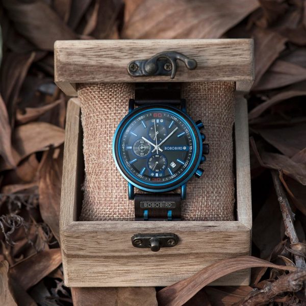 reloj hombre BOBO BIRD New Wooden Watch Men Top Brand Luxury Chronograph Military Quartz Watches for Man Dropshipping Customized - Image 2