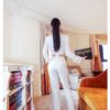 spring and autumn office lady fashion brand female women girls long sleeve white jumpsuits clothing - Image 2