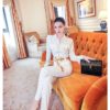 spring and autumn office lady fashion brand female women girls long sleeve white jumpsuits clothing