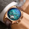 swiss famous brand watch montre automatique luxe chronograph Square Large Dial Watch Hollow Waterproof New mens fashion watches - Image 2
