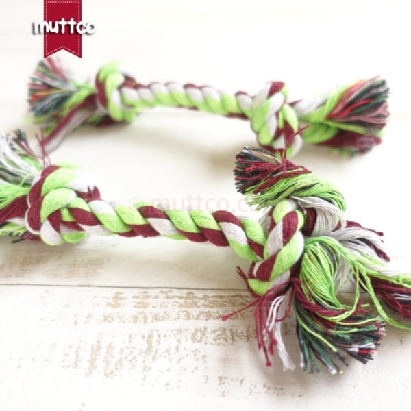 wholesale high quality simple rope double knot dog pet toy cotton rope toy dog rope toy DRT-027 - Image 2