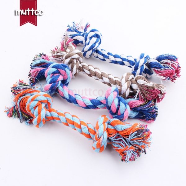 wholesale high quality simple rope double knot dog pet toy cotton rope toy dog rope toy DRT-027 - Image 6