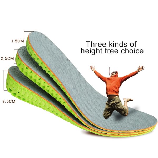 1.5cm 2.5cm 3.5cm Height Increase Insoles Honeycomb Shock Absorption Breathable Lift Shoes Pads for Men and Women - Image 2