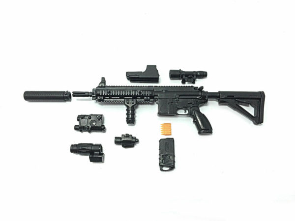 1:6 PUBG M416 HK416 Rifle Assembly Gun Model Assembling Puzzles Building Bricks For Action Figure - Image 4