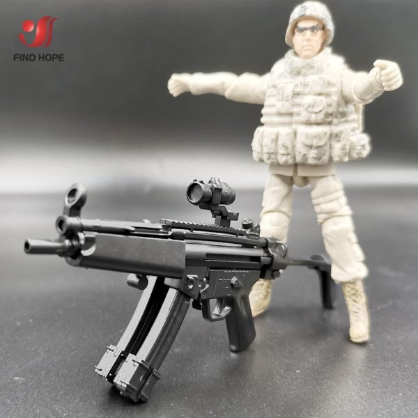 1/6 Scale 4D HK MP5 Submachine Toy Gun Model Puzzles Building Bricks Gun Weapon Military For 12''Action Figure - Image 2