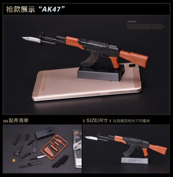 1/6 Scale AK47 Rifle Toy Gun Model Assembly Puzzles Building Bricks Gun Soldier Weapon For Action Figures - Image 2