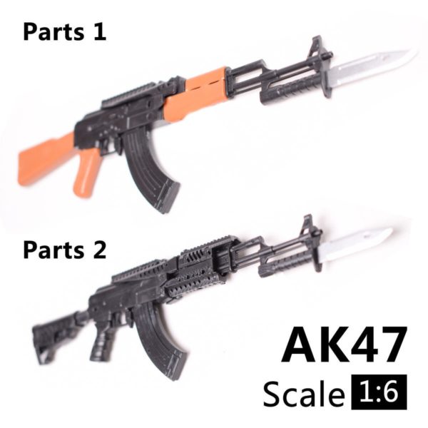 1/6 Scale AK47 Rifle Toy Gun Model Assembly Puzzles Building Bricks Gun Soldier Weapon For Action Figures - Image 5