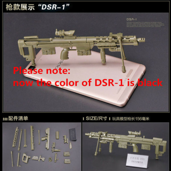 1/6 Scale Gatling M134 Barrett AK47 MG42 Toy Assembly Gun Model Puzzles Building Bricks Gun Weapon For Action Figure - Image 6