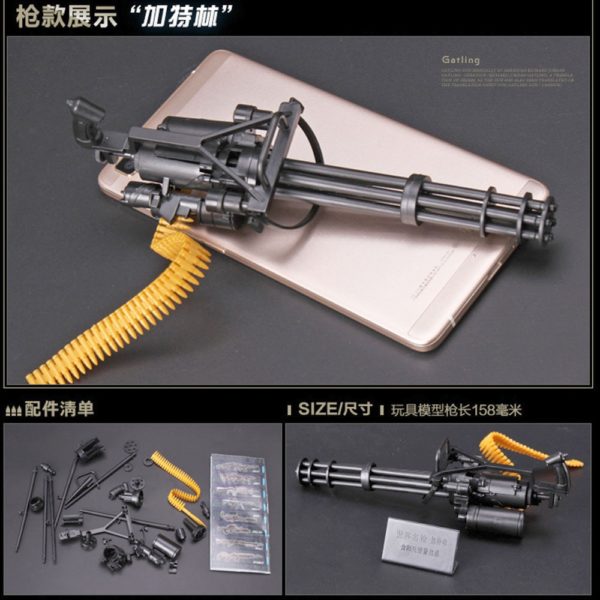 1/6 Scale M134 Minigun Gatling Machine Gun Assembly Model US Army TERMINATOR Fit For 12" - Image 2