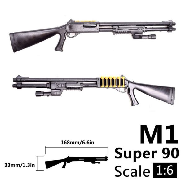 1:6 Weapon Model Benelli M1 Super 90 Shot Gun Assembly Model Assembly Toys Puzzles Building Bricks For Action Figures - Image 3