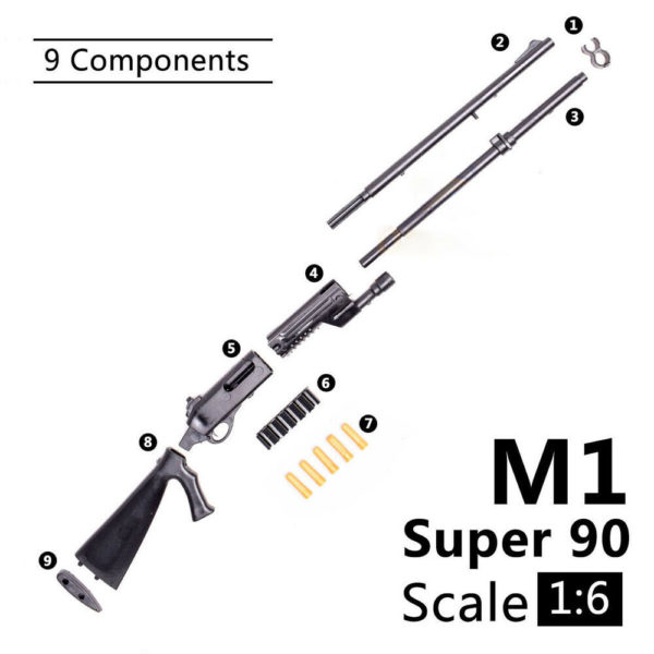 1:6 Weapon Model Benelli M1 Super 90 Shot Gun Assembly Model Assembly Toys Puzzles Building Bricks For Action Figures - Image 5