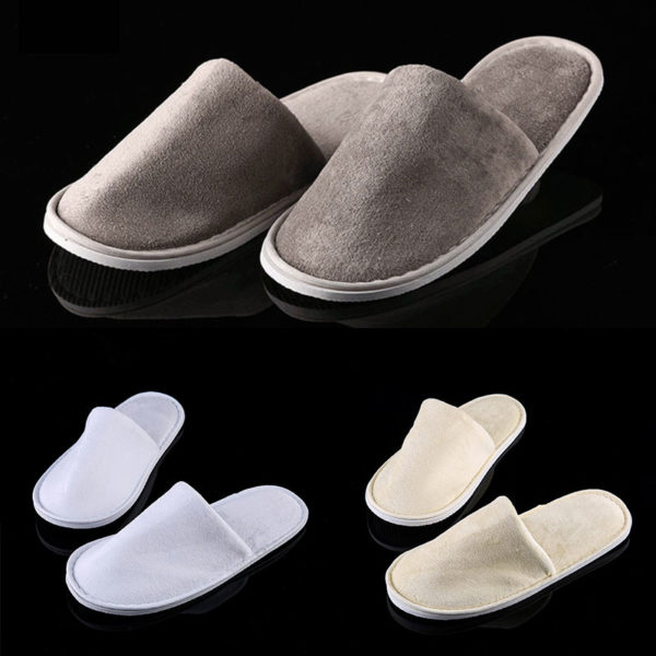 1 Pair Loafer Comfortable Guest Bedroom Slippers Slippers Four Seasons Shoes Hotel Slippers Flip Flop Non-slip Wedding Shoes - Image 3