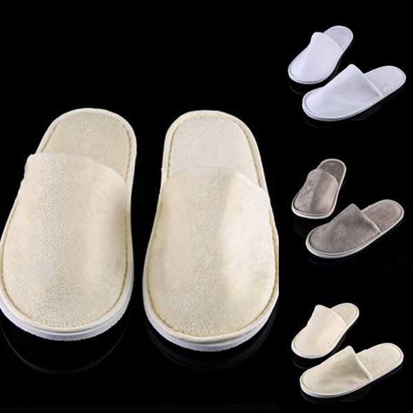 1 Pair Loafer Comfortable Guest Bedroom Slippers Slippers Four Seasons Shoes Hotel Slippers Flip Flop Non-slip Wedding Shoes - Image 4