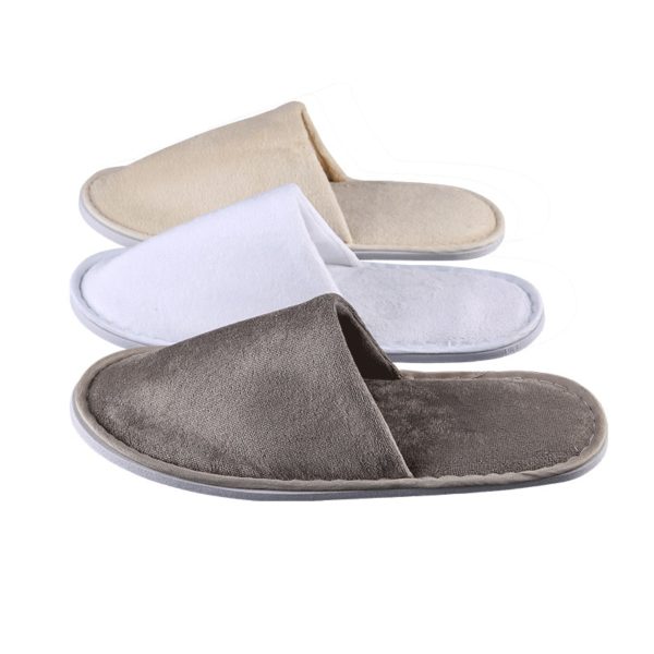 1 Pair Loafer Comfortable Guest Bedroom Slippers Slippers Four Seasons Shoes Hotel Slippers Flip Flop Non-slip Wedding Shoes - Image 5