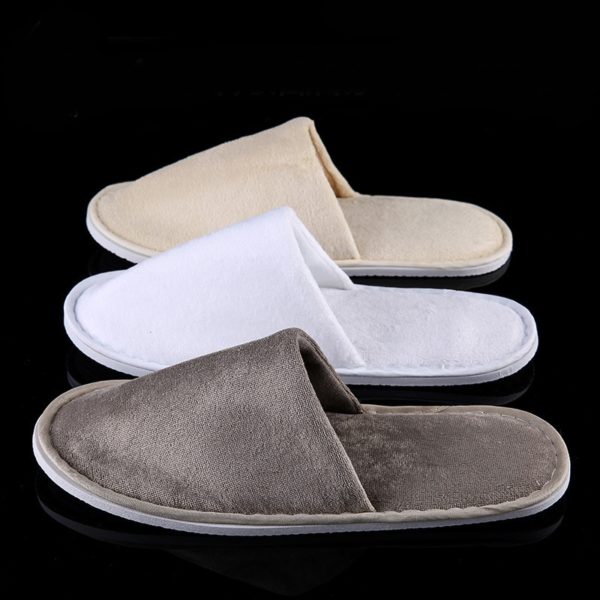 1 Pair Loafer Comfortable Guest Bedroom Slippers Slippers Four Seasons Shoes Hotel Slippers Flip Flop Non-slip Wedding Shoes