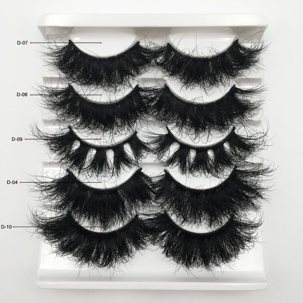 1 Pair Mink Eyelashes 25mm Lashes Fluffy 3d Mink Lashes Makeup Dramatic Long Natural Eyelashes Eyelash Extension Maquillaje - Image 5