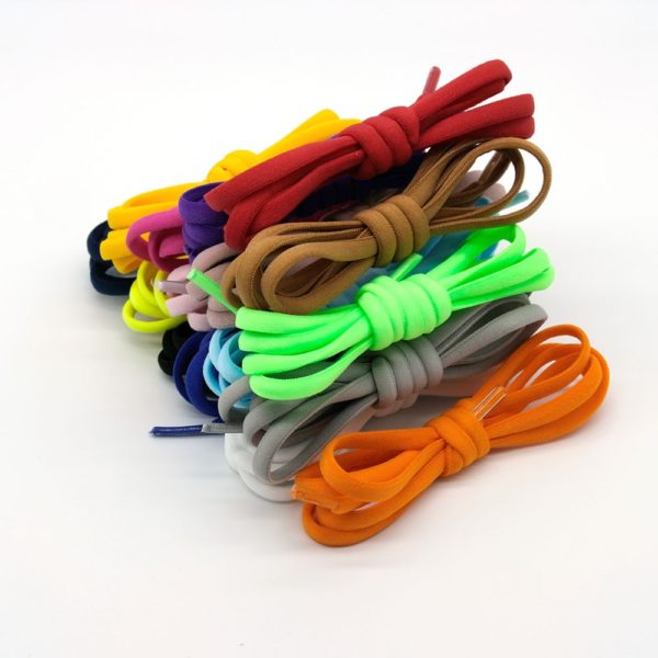 1 Pair New Elastic Shoe Laces Round No Tie Shoelaces for Kids and Adult Sneakers Shoelace Quick Lazy Laces 16 Color Shoe Rope - Image 3