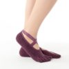 1 Pairs Women Pilates Yoga Anti-slip Socks Backless Silicone Non-slip Socks Ladies Breathable Ballet Dance Gym Pilates Socks - Image 4