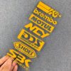 1 Set Reflective Motorcycle Side Strip Bike Helmet Sticker Car Styling Vinyl Decal For YAMAHA Honda KTM Kawasaki New Arrvial - Image 3
