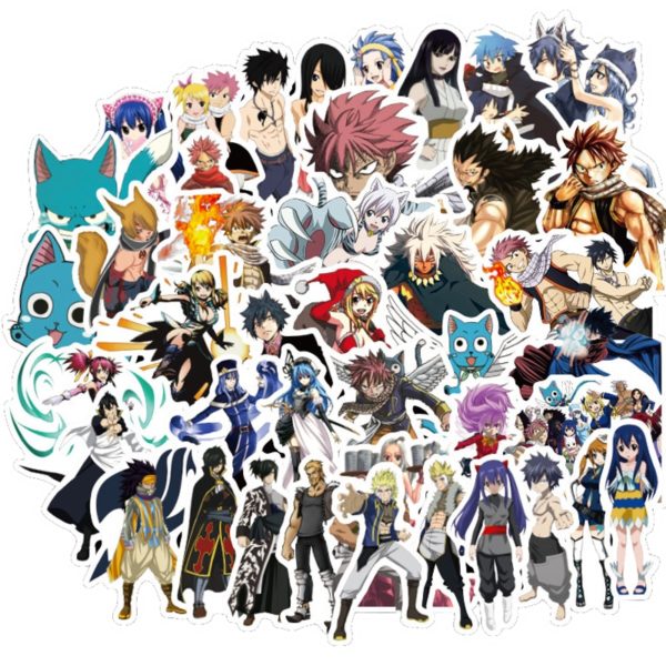 10/30/50PCS Anime Fairy Tail Stickers Car Bike Travel Luggage Phone Guitar Laptop Fridge Waterproof Classic Toy Decal Stickers - Image 2