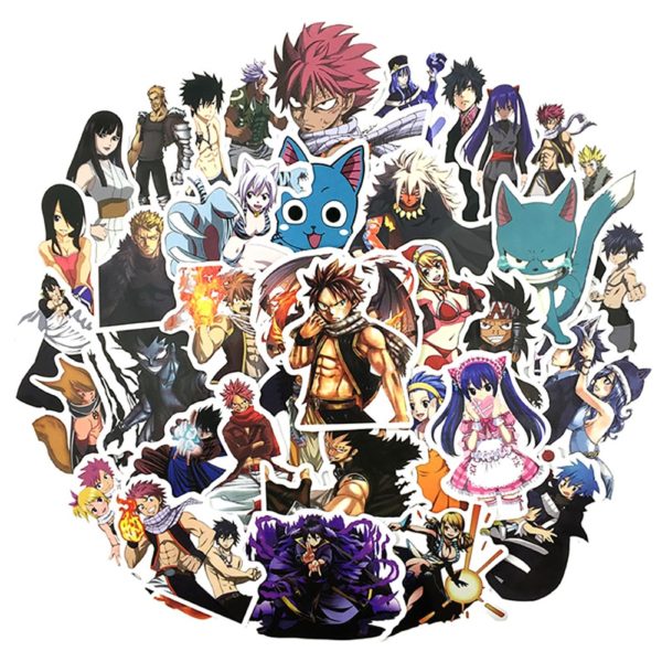 10/30/50PCS Anime Fairy Tail Stickers Car Bike Travel Luggage Phone Guitar Laptop Fridge Waterproof Classic Toy Decal Stickers - Image 3