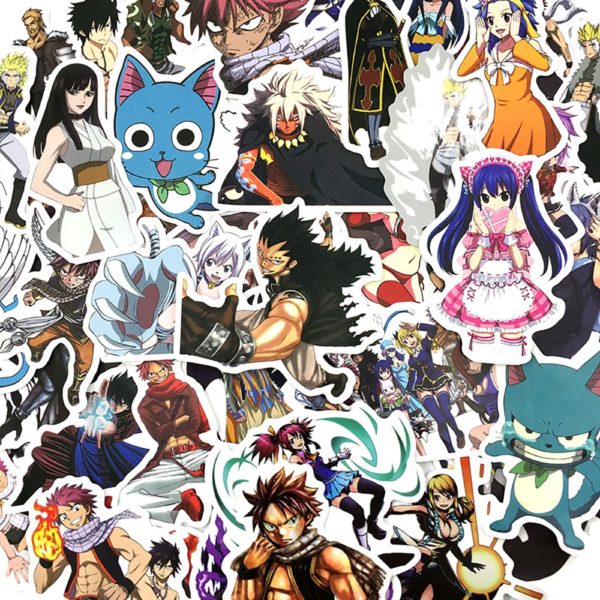 10/30/50PCS Anime Fairy Tail Stickers Car Bike Travel Luggage Phone Guitar Laptop Fridge Waterproof Classic Toy Decal Stickers - Image 4