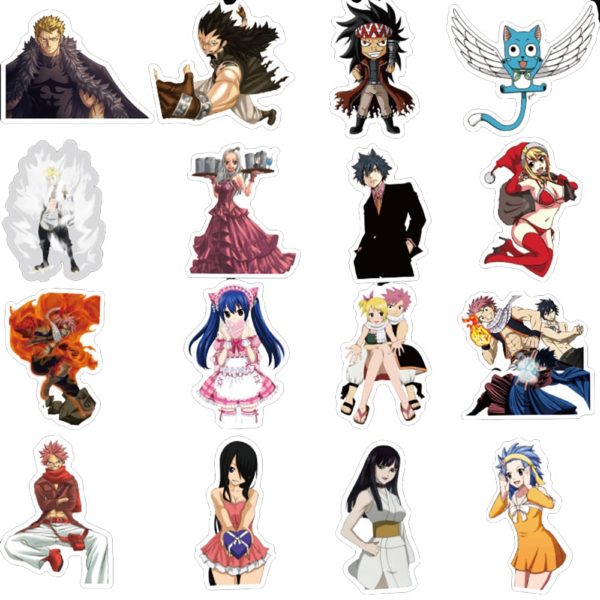 10/30/50PCS Anime Fairy Tail Stickers Car Bike Travel Luggage Phone Guitar Laptop Fridge Waterproof Classic Toy Decal Stickers - Image 5