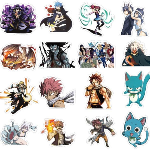 10/30/50PCS Anime Fairy Tail Stickers Car Bike Travel Luggage Phone Guitar Laptop Fridge Waterproof Classic Toy Decal Stickers - Image 6