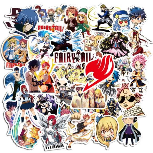 10/30/50PCS Anime Fairy Tail Stickers Car Bike Travel Luggage Phone Guitar Laptop Fridge Waterproof Classic Toy Decal Stickers