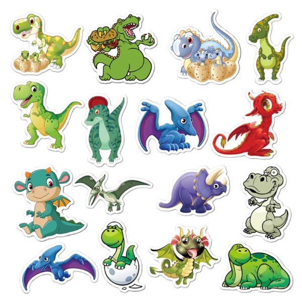 10/30/50PCS Cute Cartoon Dinosaur Stickers DIY Phone Snowboard Laptop Luggage Fridge Guitar Graffiti Waterproof Classic Stickers - Image 3