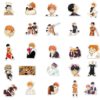 10/50/102pcs Japan Anime Cartoon TV Haikyuu Stickers For Laptop Bicycle Guitar Skateboard Decor Waterproof Stickers - Image 4