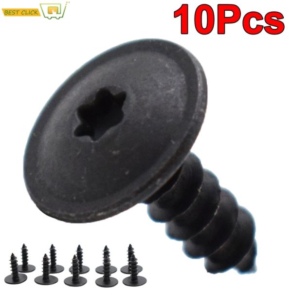 10pcs/lot Engine Cover Undertray Splashguard Wheel Arch Torx Screw Fastener Clips Universal For VW for Audi 4.8x16mm Clips