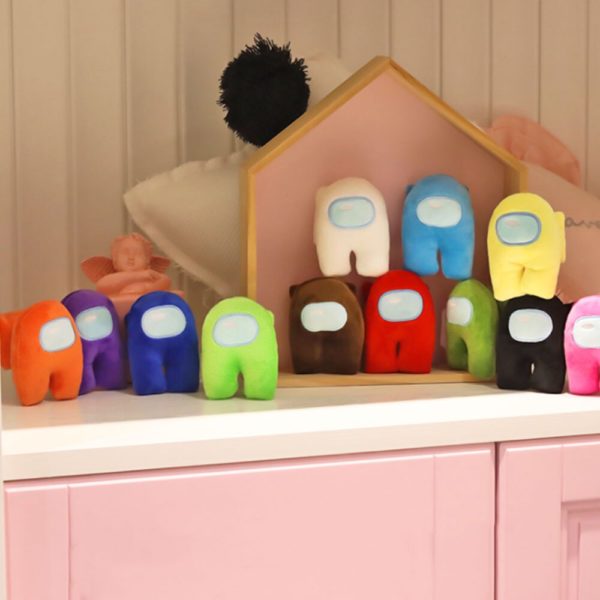 12Pcs/Set Among Us Plush Toys Game Soft Stuffed Toys With Music Kawaii Cute Doll Kids Gift Game Figure Animal 12 Colors - Image 2