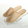2020 New Simple Fashion Unisex Slippers Hotel Travel Spa Portable Men Slippers Disposable Home Guest Indoor Linen Men Slipper - Image 2