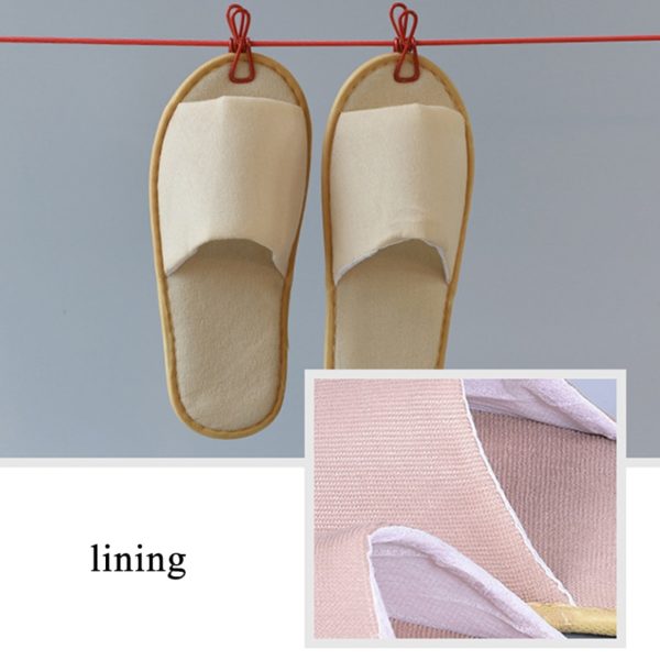 2020 New Simple Unisex Slippers Hotel Travel Spa Portable Men Slippers Disposable Home Guest Indoor Cotton Fabric Men Slipper - Image 4