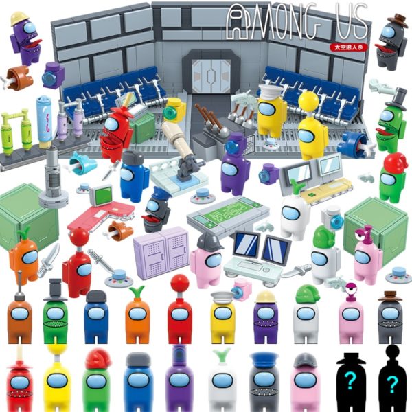 2021 NEW Among Us Toys Models Figures Building Blocks Sets Amongus Game Space Alien Mini Kits Bricks Kids Children Gift For Boys - Image 2