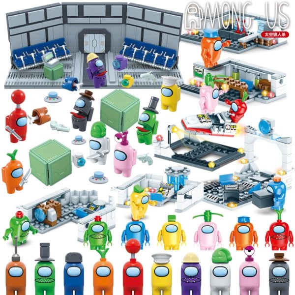 2021 NEW Among Us Toys Models Figures Building Blocks Sets Amongus Game Space Alien Mini Kits Bricks Kids Children Gift For Boys - Image 3