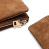 2021 New Fashion Women Wallets Drawstring Nubuck Leather Zipper Long Design Purse Two Fold More Color Clutch - Image 6