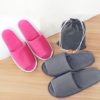 2021 New Simple Home Slippers Men Women Hotel Travel Spa Portable Folding House Disposable Home Guest Indoor Slippers Big Size