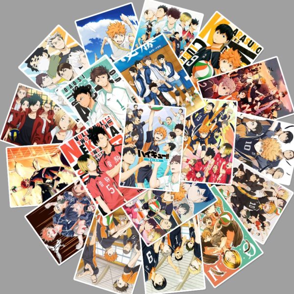 24/25 Pcs/Lot Anime Japanese Anime Haikyuu!! Stickers for Car Laptop Bicycle Backpack DIY Waterproof PVC Toy Stickers