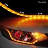 2x Double Color Car Flexible Led Strip Light Crystal Flexible Tube Light DRL Daytime Running Light Waterproof Car Styling - Image 5