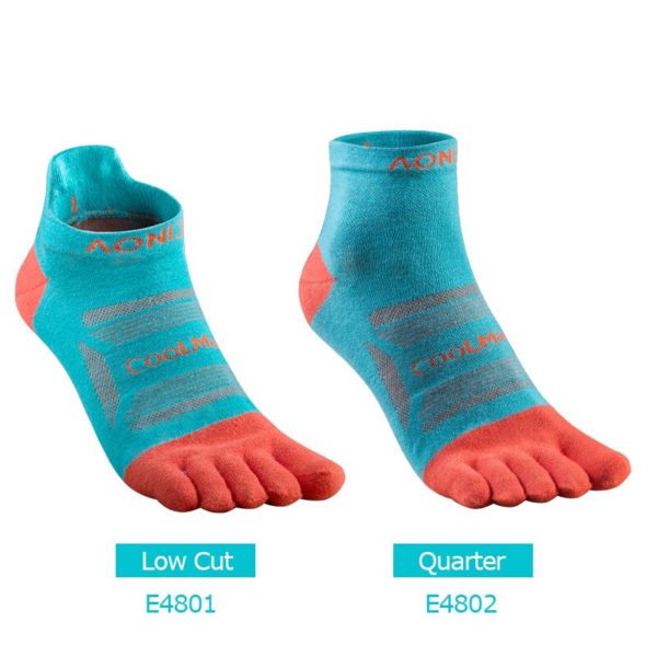 3 Pairs AONIJIE E4801 E4802 Ultra Run Low Cut Athletic Five Toe Socks Quarter Socks Toesocks For Running Marathon Race Trail - Image 3