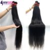 32 34 36 40 Bone Straight Hair Bundles WOWQUEEN 100% Human Hair Bundles Remy 30 Inch Bundles Soft Brazilian Hair Weave Bundles - Image 2
