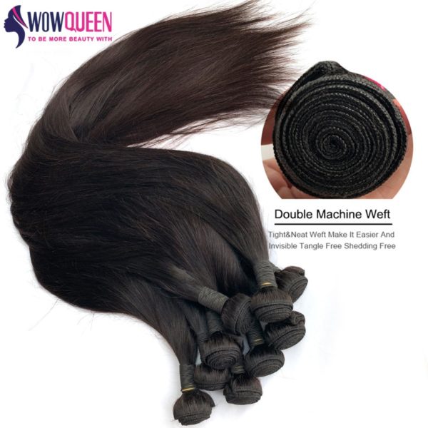 32 34 36 40 Bone Straight Hair Bundles WOWQUEEN 100% Human Hair Bundles Remy 30 Inch Bundles Soft Brazilian Hair Weave Bundles - Image 3
