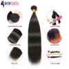 32 34 36 40 Bone Straight Hair Bundles WOWQUEEN 100% Human Hair Bundles Remy 30 Inch Bundles Soft Brazilian Hair Weave Bundles - Image 4