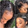 360 Lace Frontal Wig 28 30 Inch Water Wave 13x4 Lace Front Wig Human Hair Wigs Deep Curly Glueless Virgin Brazilian 180% Density - Image 3