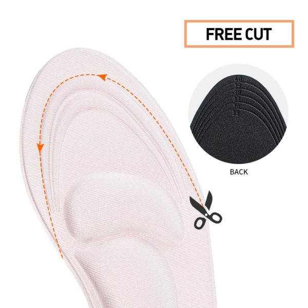 3ANGNI 4D Memory Foam Insole Arch Support High Heel Shoe Pad Pain Relief Feet Care Insert Cushion Pad - Image 4